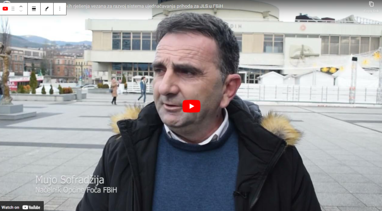 Važnost izmjene zakonskih rješenja vezana za razvoj sistema ujednačavanja prihoda za JLS u FBiH