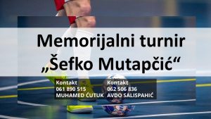 Memorijalni turnir „Šefko Mutapčić“