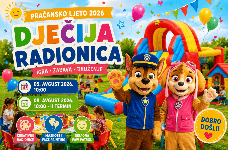 Pračansko ljeto 2026 · Program za djecu