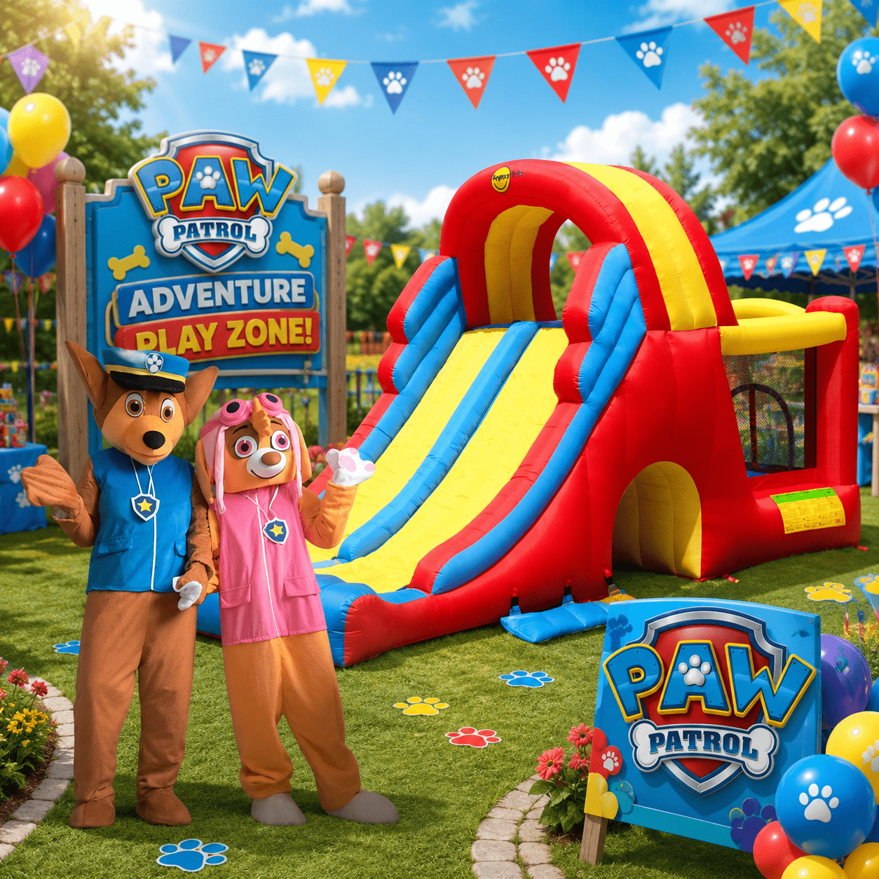 Dječija igraona Paw Patrol sa toboganom, maskotama i zabavnim sadržajima